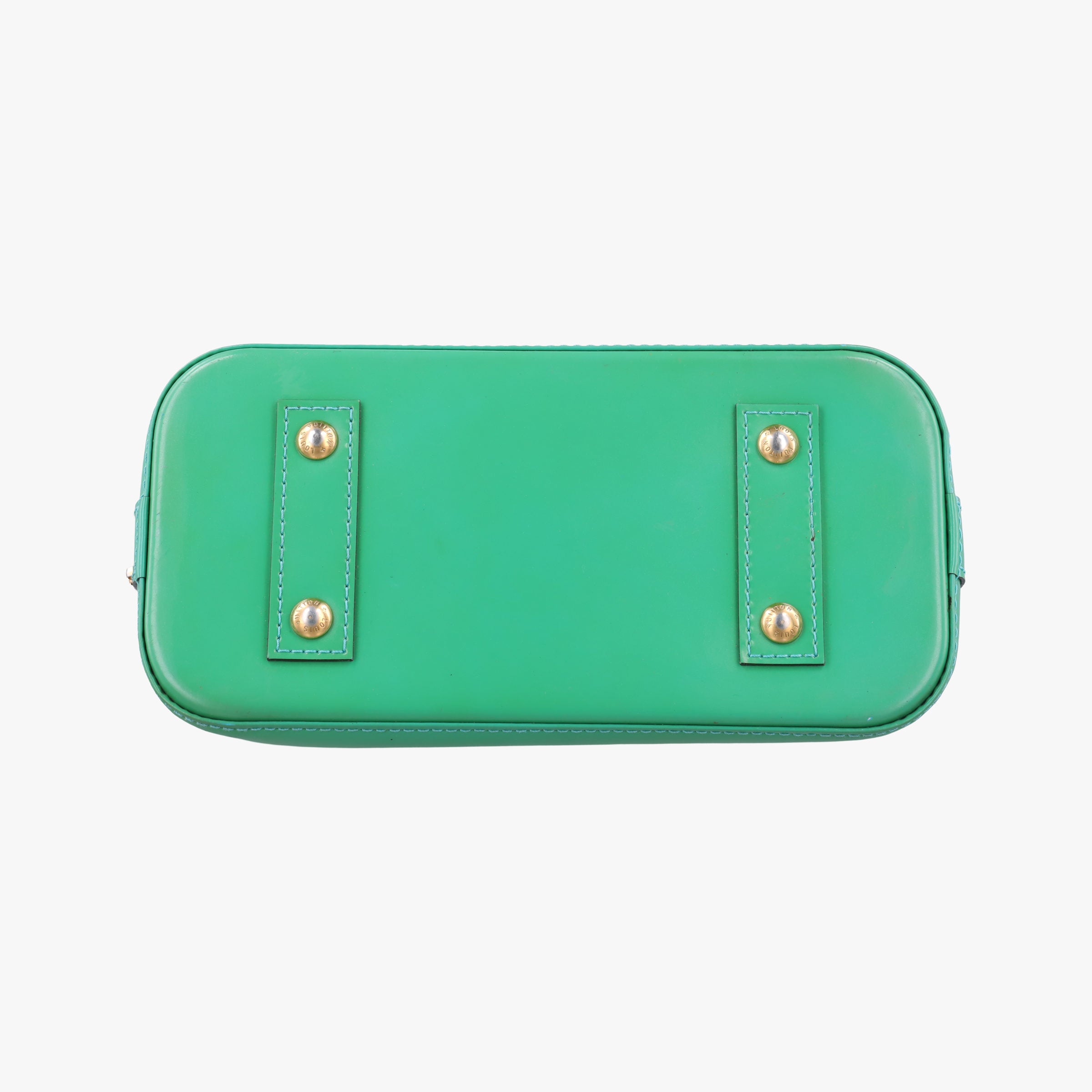 Secondhand Louis Vuitton Alma BB Blue Lagon Vernis M91696 shoulderbag | stylenewstar
