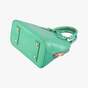 Secondhand Louis Vuitton Alma BB Blue Lagon Vernis M91696 shoulderbag | stylenewstar