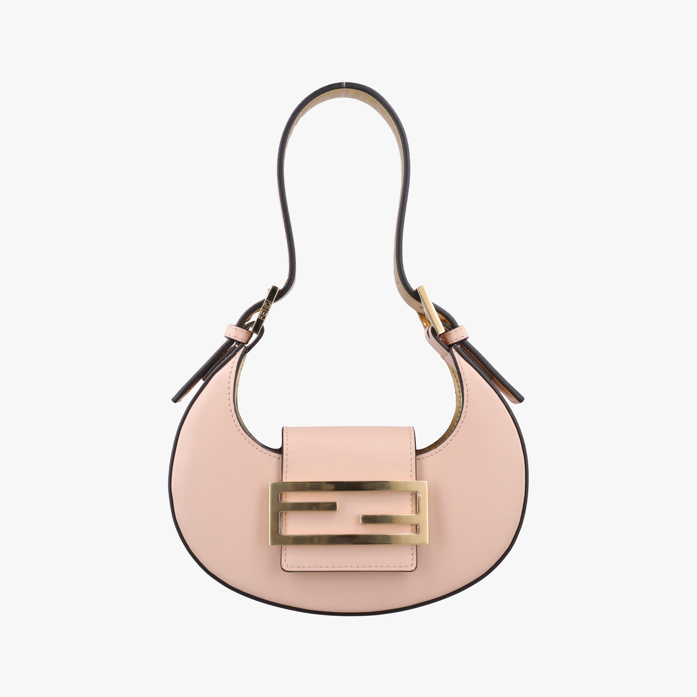 Pre-owned Fendi Cookie Mini Pink Leather 8BS065 shoulderbag | stylenewstar