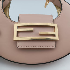 Pre-owned Fendi Cookie Mini Pink Leather 8BS065 shoulderbag | stylenewstar