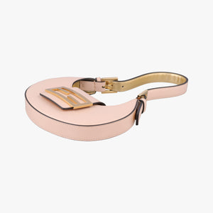 Pre-owned Fendi Cookie Mini Pink Leather 8BS065 shoulderbag | stylenewstar