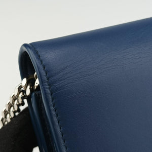 Pre-owned Yves Saint Laurent KATE Blue Leather 452159 shoulderbag | stylenewstar