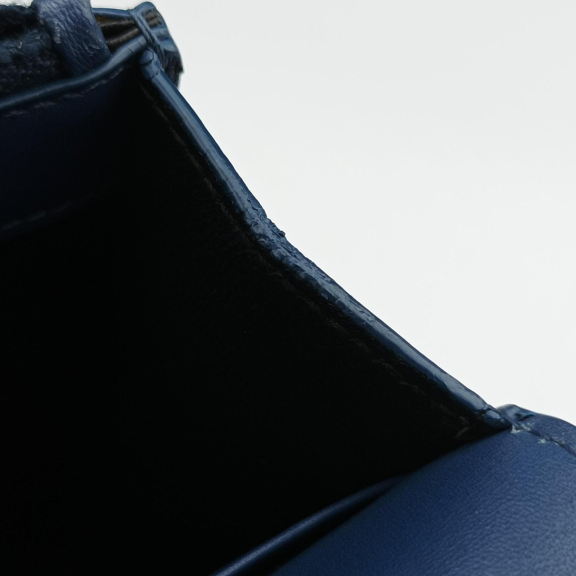 Pre-owned Yves Saint Laurent KATE Blue Leather 452159 shoulderbag | stylenewstar