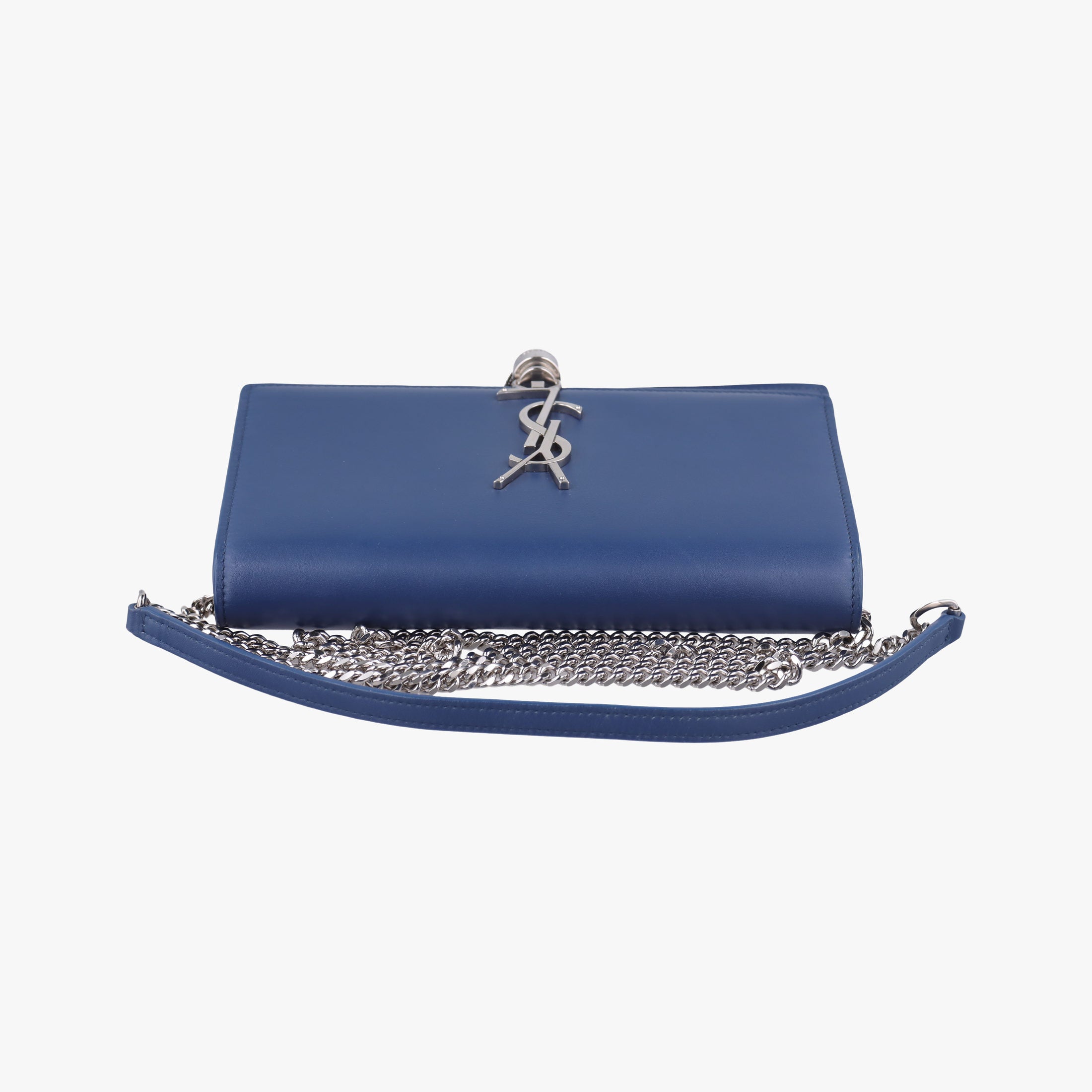 Pre-owned Yves Saint Laurent KATE Blue Leather 452159 shoulderbag | stylenewstar