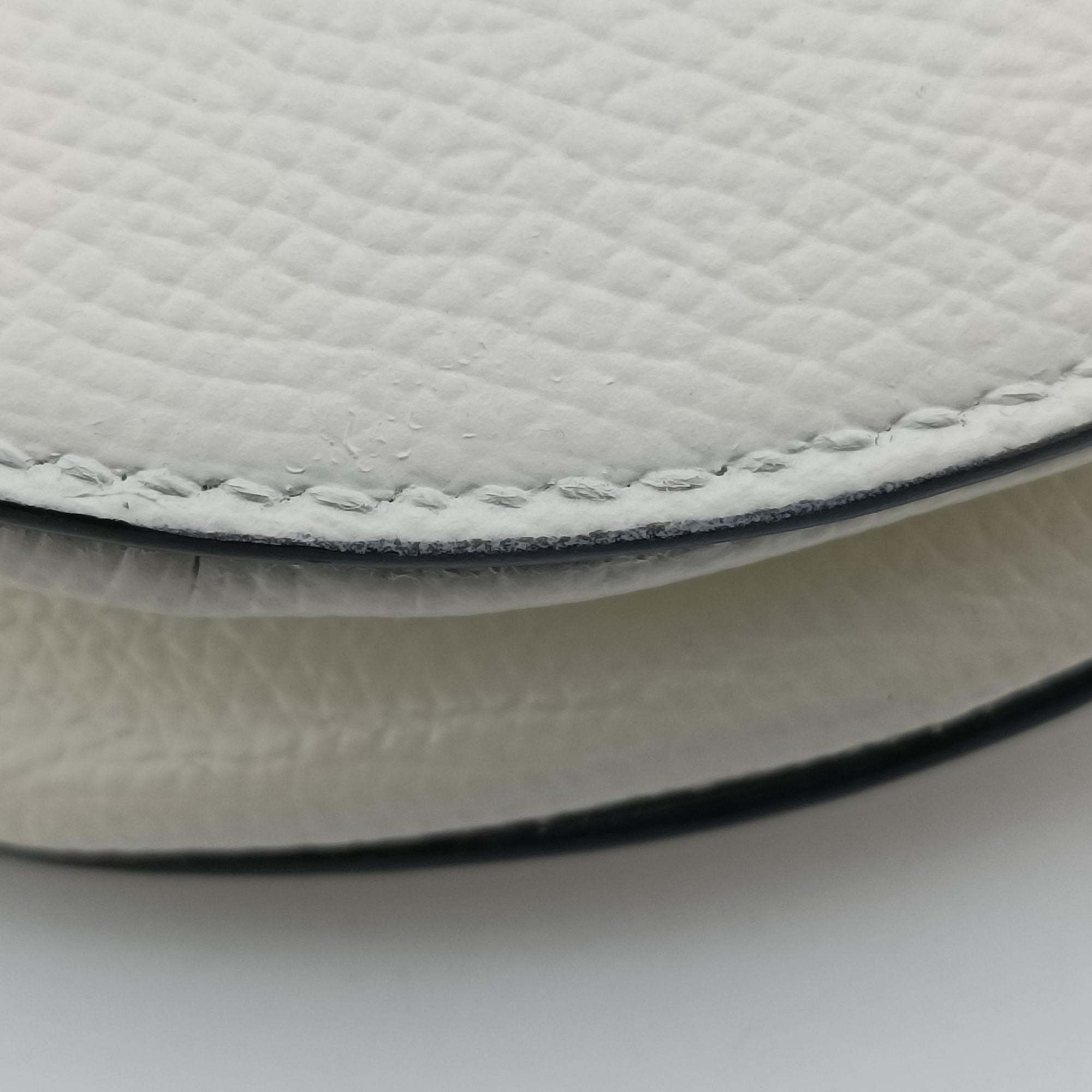 Pre-owned Christian Dior Saddle White Leather  shoulderbag | stylenewstar