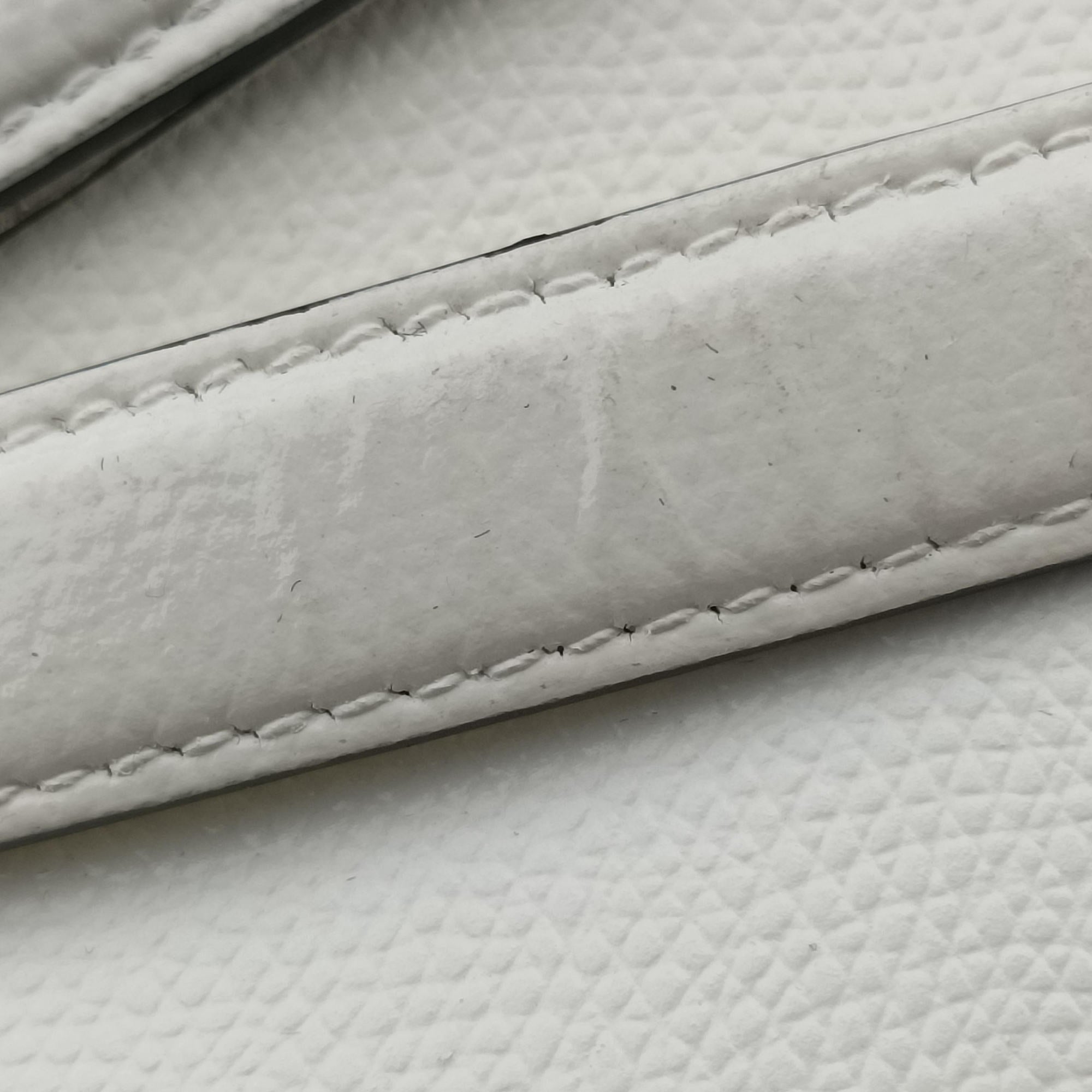 Pre-owned Christian Dior Saddle White Leather  shoulderbag | stylenewstar