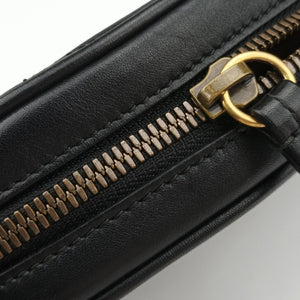 Secondhand Gucci GG Marmont Black Leather 476434 bum bag/waist bag | stylenewstar