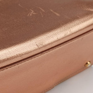 Pre-owned Delvaux Brillant Mini Pink Gold leather  shoulderbag | stylenewstar