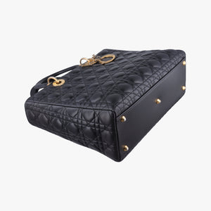 Secondhand Christian Dior Lady Dior Black lambskin  shoulderbag | stylenewstar