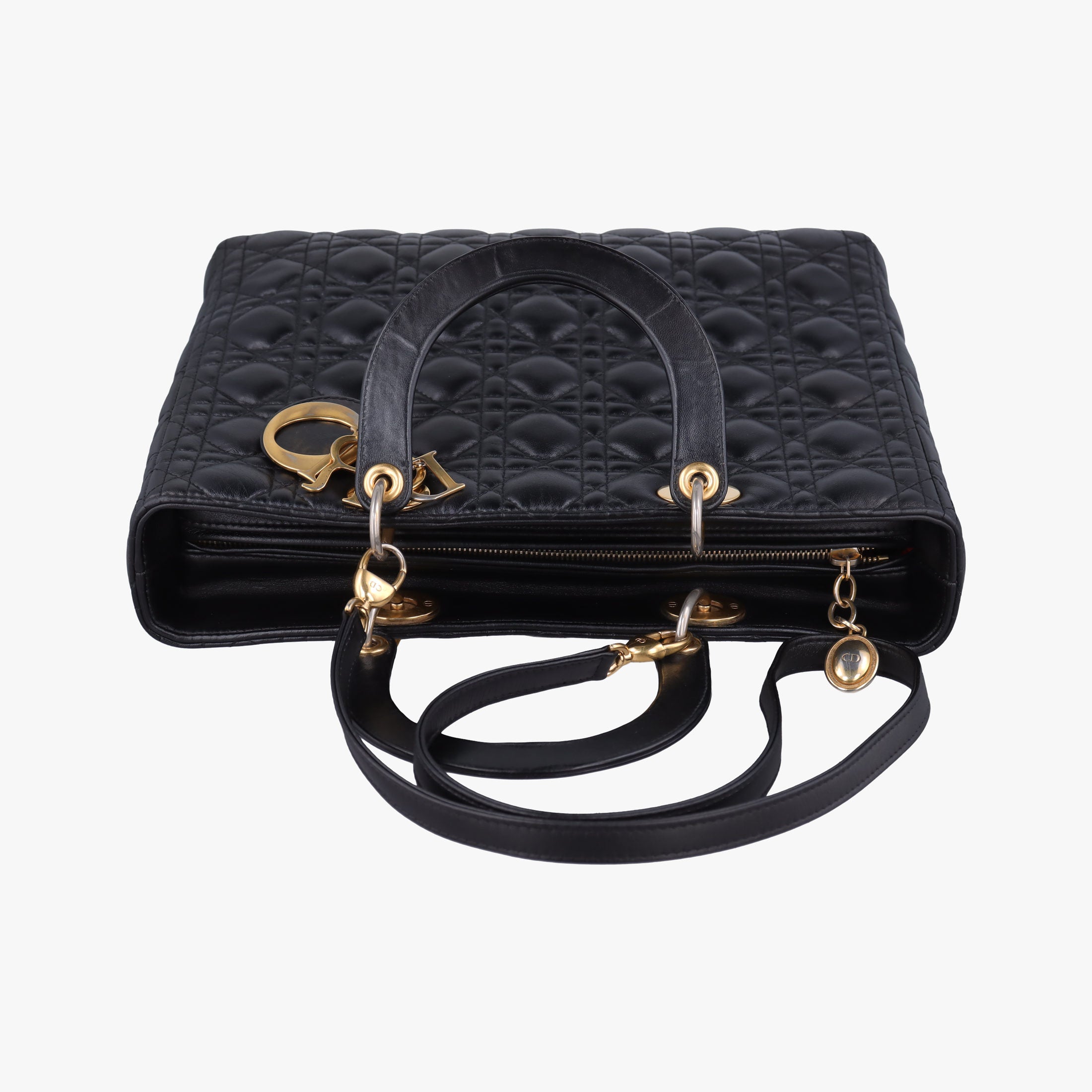 Secondhand Christian Dior Lady Dior Black lambskin  shoulderbag | stylenewstar