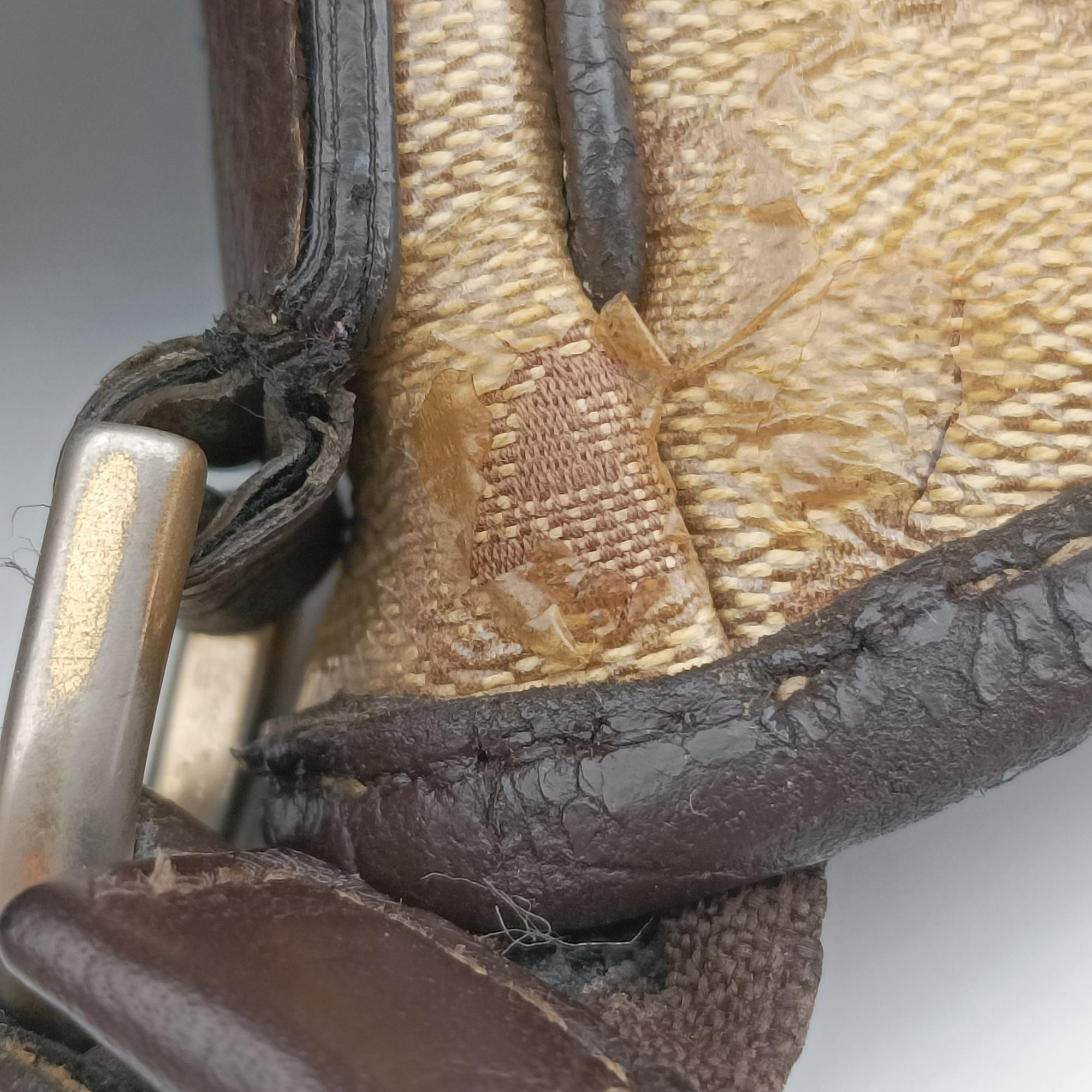 Pre-owned Gucci GG Crystal Abbey Hobo Beige PVC coated canvas×leather 268636 handbag | stylenewstar
