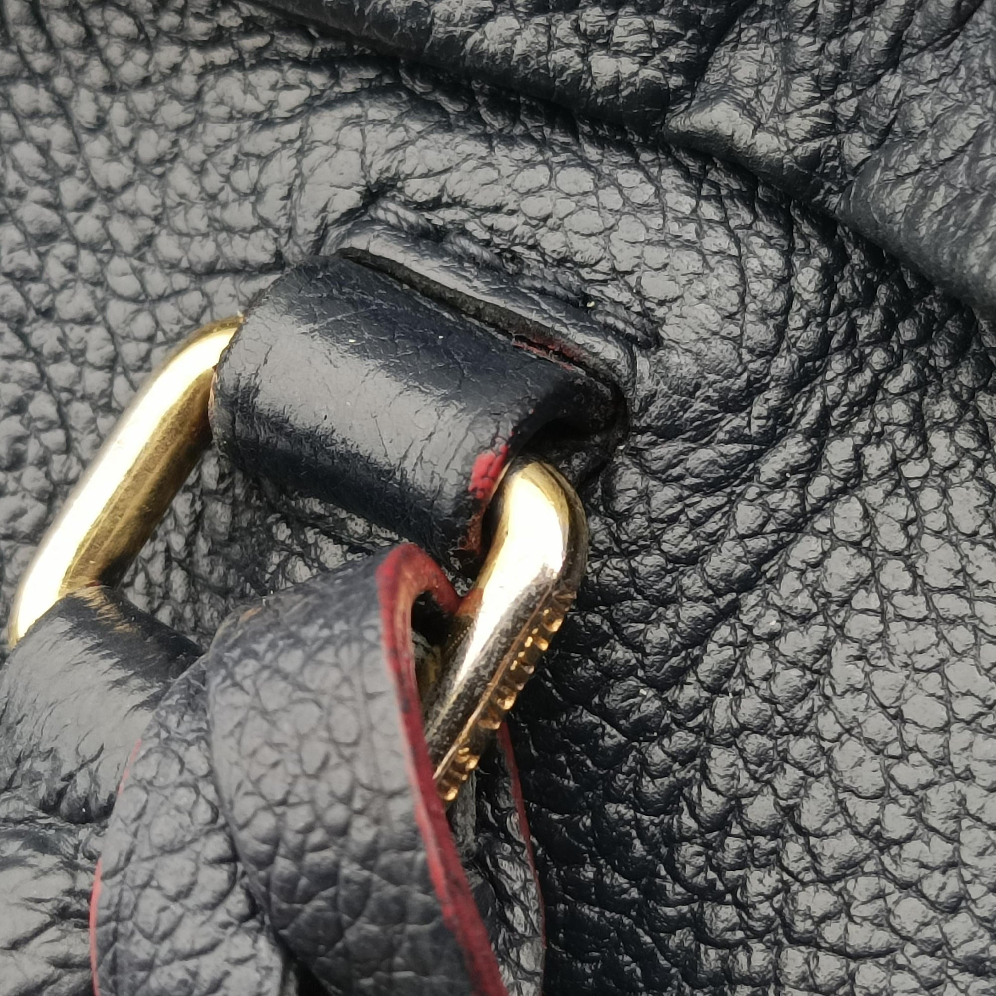 Secondhand Louis Vuitton Speedy Bandouliere 30 NM Noir Monogram Empreinte M42406 handbag | stylenewstar