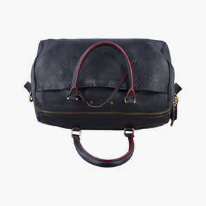 Secondhand Louis Vuitton Speedy Bandouliere 30 NM Noir Monogram Empreinte M42406 handbag | stylenewstar