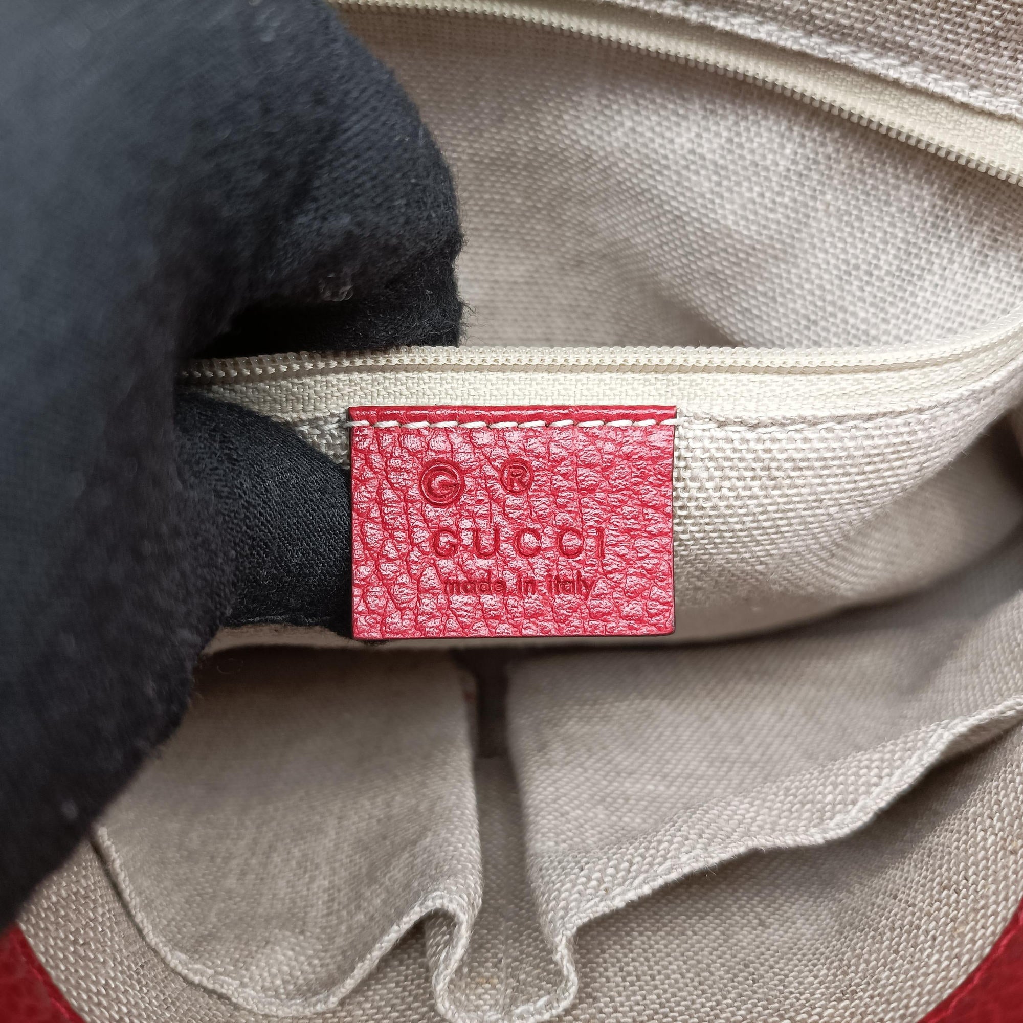 Pre-owned Gucci Interlocking G Red Leather 510302 shoulderbag | stylenewstar