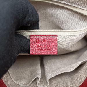 Pre-owned Gucci Interlocking G Red Leather 510302 shoulderbag | stylenewstar