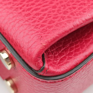 Pre-owned Gucci Interlocking G Red Leather 510302 shoulderbag | stylenewstar