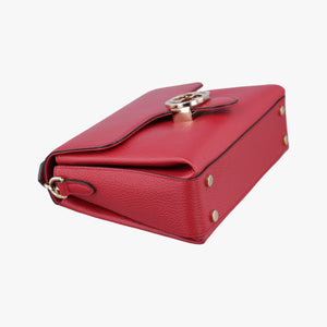 Pre-owned Gucci Interlocking G Red Leather 510302 shoulderbag | stylenewstar