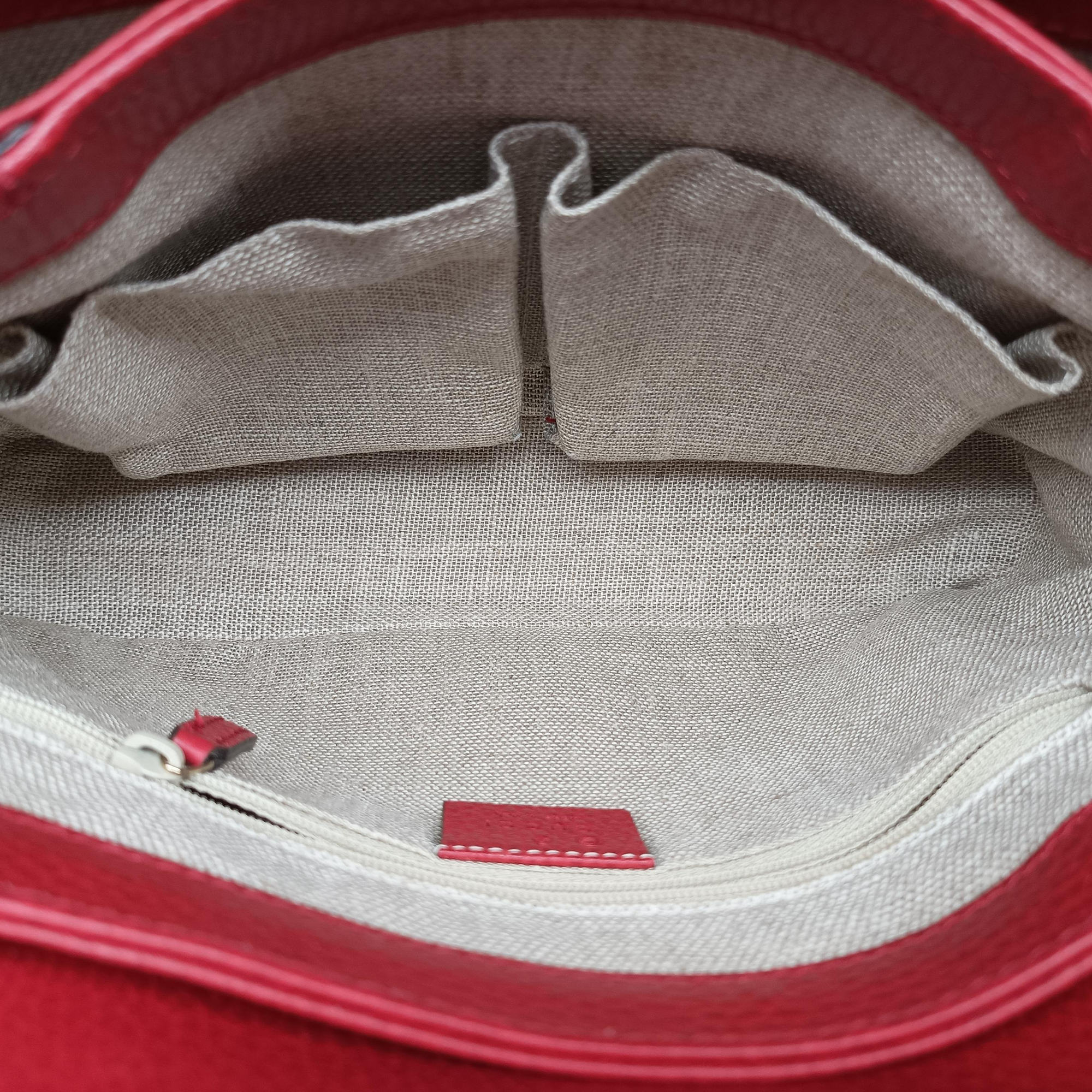 Pre-owned Gucci Interlocking G Red Leather 510302 shoulderbag | stylenewstar