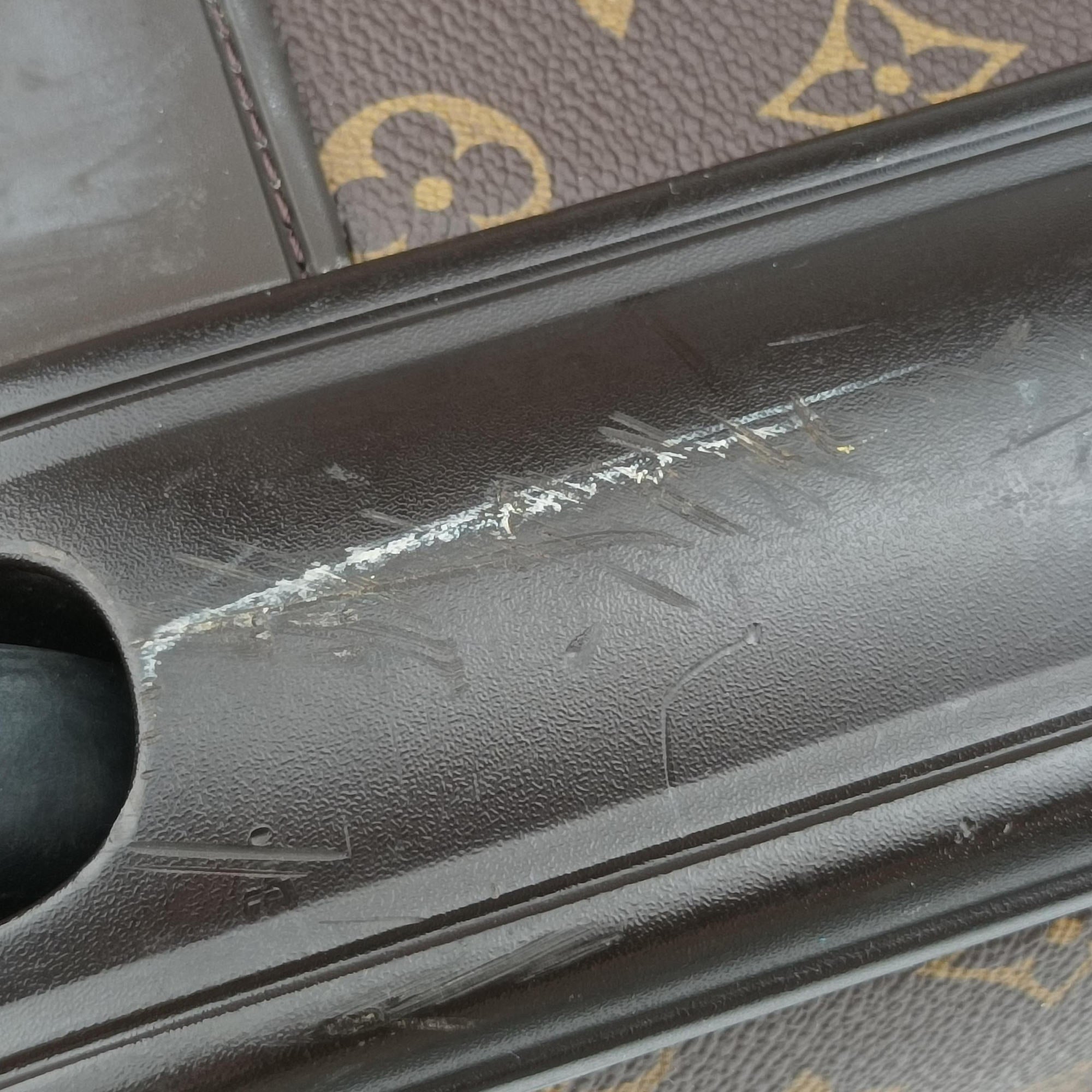 Pre-owned Louis Vuitton Pegase 50 Brown Monogram Canvas × Vachetta Leather M23251 suitcase | stylenewstar