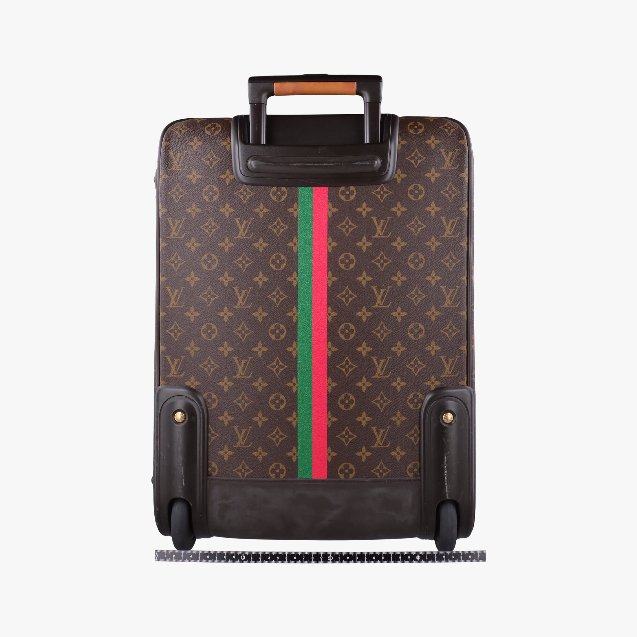Pre-owned Louis Vuitton Pegase 50 Brown Monogram Canvas × Vachetta Leather M23251 suitcase | stylenewstar