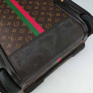 Pre-owned Louis Vuitton Pegase 50 Brown Monogram Canvas × Vachetta Leather M23251 suitcase | stylenewstar