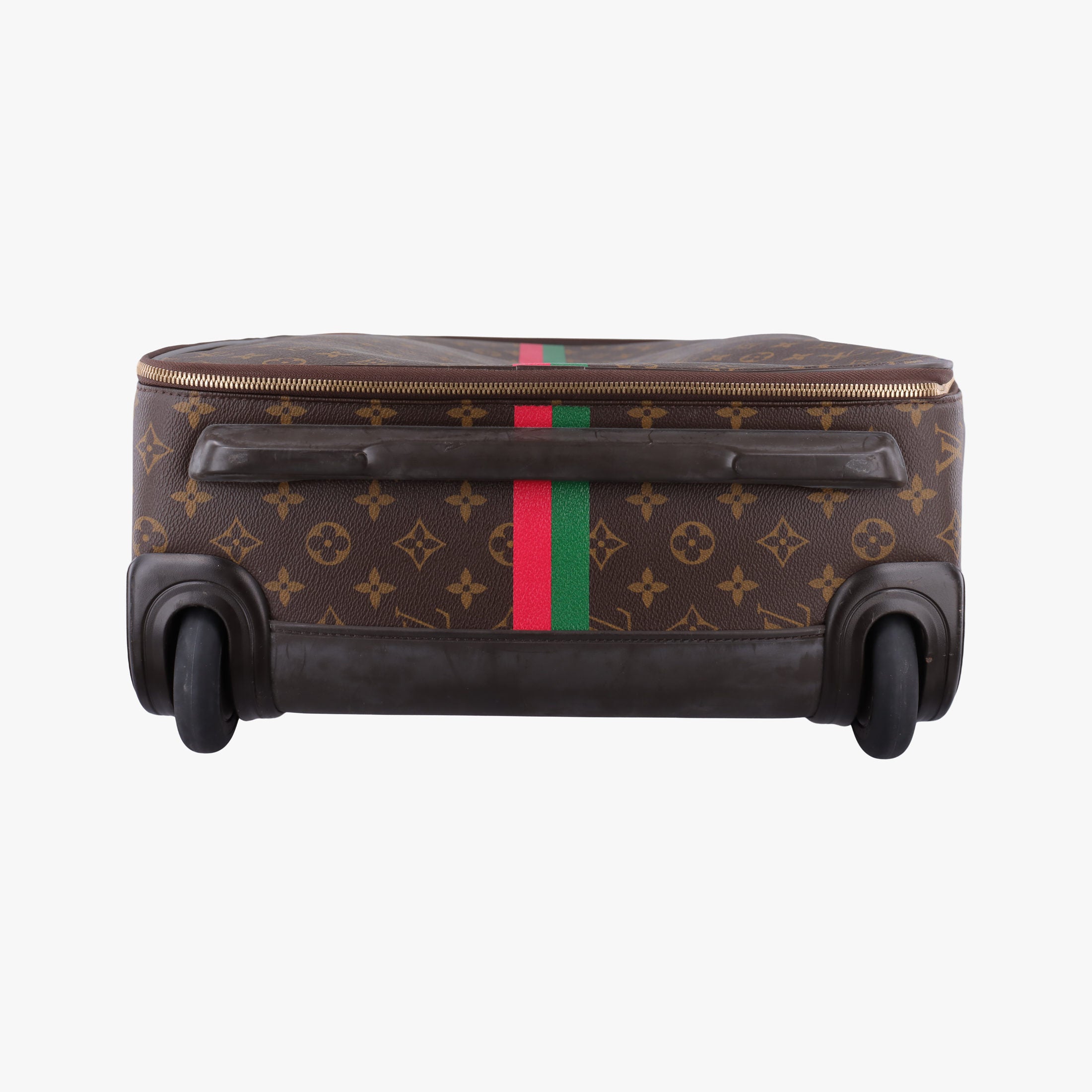 Pre-owned Louis Vuitton Pegase 50 Brown Monogram Canvas × Vachetta Leather M23251 suitcase | stylenewstar