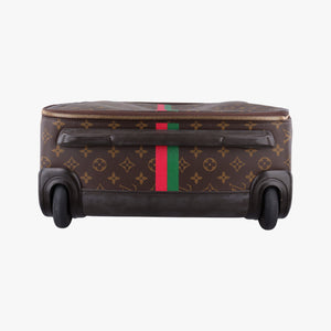 Pre-owned Louis Vuitton Pegase 50 Brown Monogram Canvas × Vachetta Leather M23251 suitcase | stylenewstar