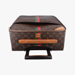 Pre-owned Louis Vuitton Pegase 50 Brown Monogram Canvas × Vachetta Leather M23251 suitcase | stylenewstar