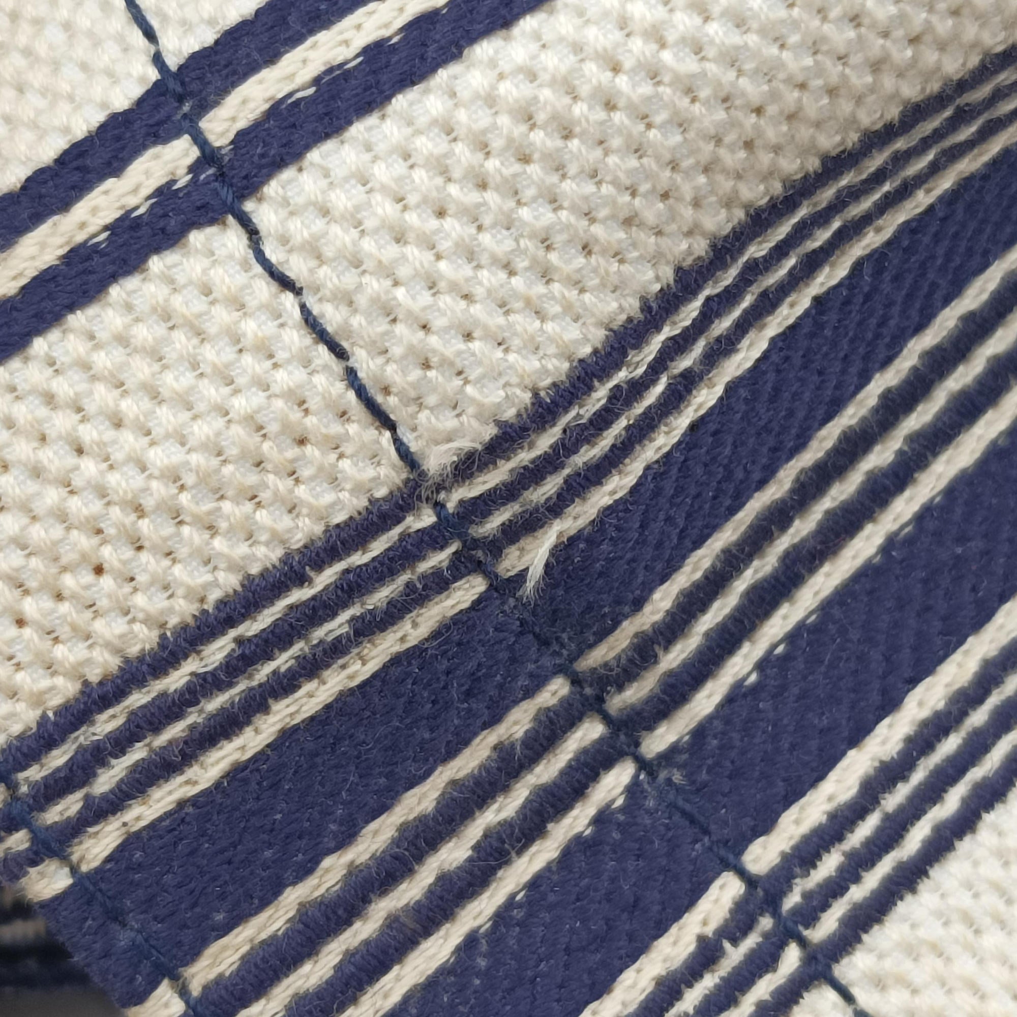 Pre-owned Christian Dior Book Tote White × Navy Jacquard  handbag | stylenewstar