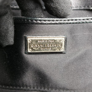 Secondhand VERSACE back grain Black Patent Leather  shoulderbag | stylenewstar