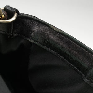 Secondhand VERSACE back grain Black Patent Leather  shoulderbag | stylenewstar