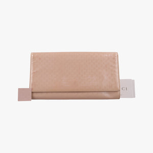 Pre-owned Gucci Microguccissima Broadway Camel Patent Leather 339249 long-wallet | stylenewstar