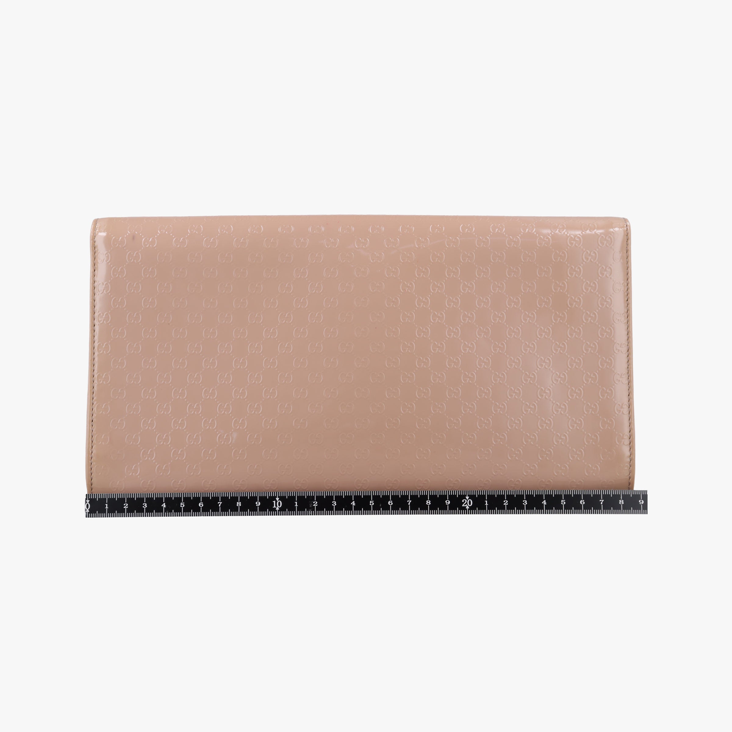 Pre-owned Gucci Microguccissima Broadway Camel Patent Leather 339249 long-wallet | stylenewstar