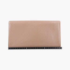 Pre-owned Gucci Microguccissima Broadway Camel Patent Leather 339249 long-wallet | stylenewstar