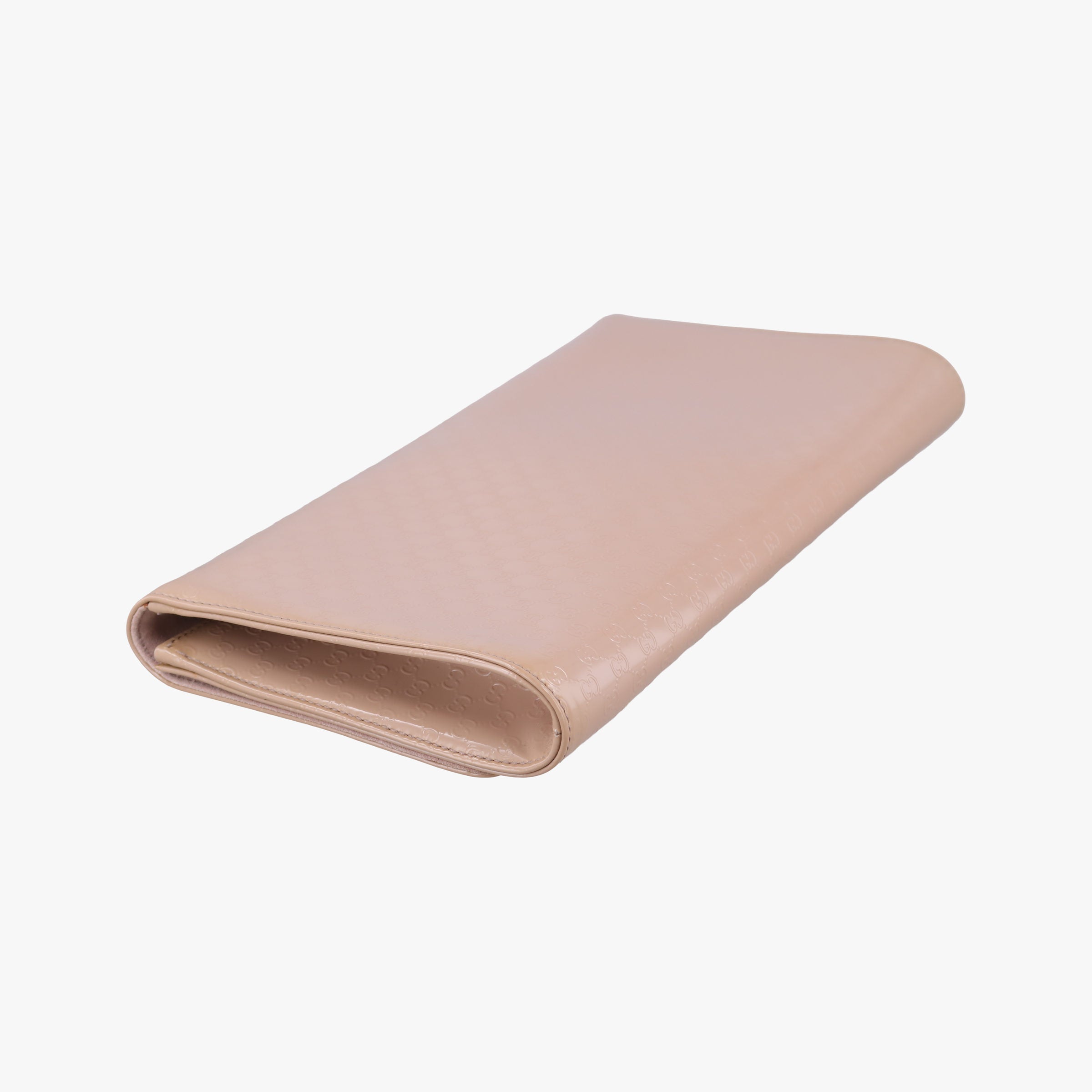 Pre-owned Gucci Microguccissima Broadway Camel Patent Leather 339249 long-wallet | stylenewstar