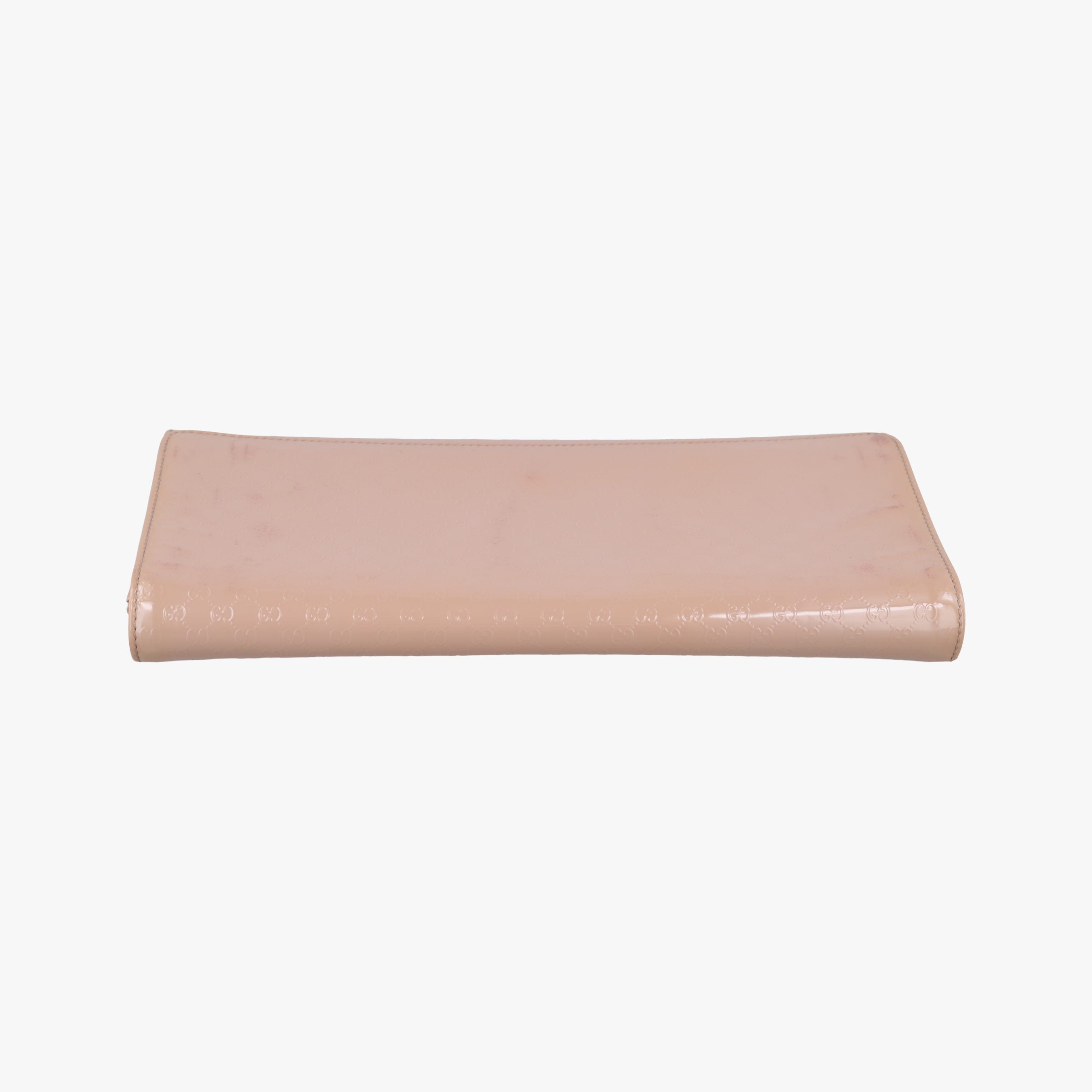 Pre-owned Gucci Microguccissima Broadway Camel Patent Leather 339249 long-wallet | stylenewstar