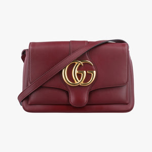 Pre-owned Gucci Arli Burgundy Leather 550129 shoulderbag | stylenewstar
