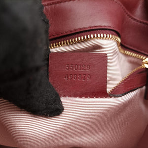 Pre-owned Gucci Arli Burgundy Leather 550129 shoulderbag | stylenewstar