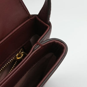 Pre-owned Gucci Arli Burgundy Leather 550129 shoulderbag | stylenewstar