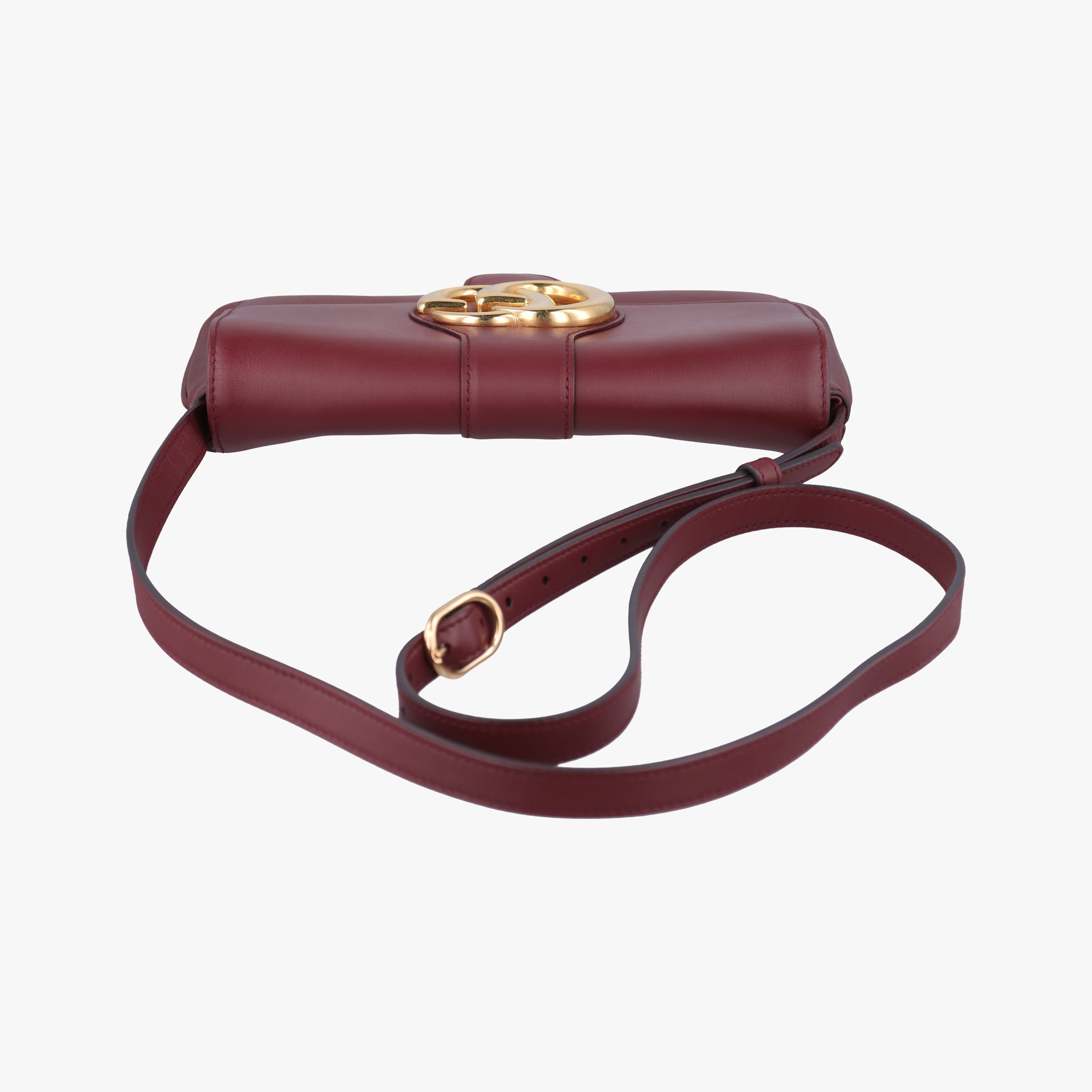 Pre-owned Gucci Arli Burgundy Leather 550129 shoulderbag | stylenewstar