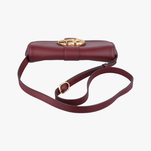 Pre-owned Gucci Arli Burgundy Leather 550129 shoulderbag | stylenewstar