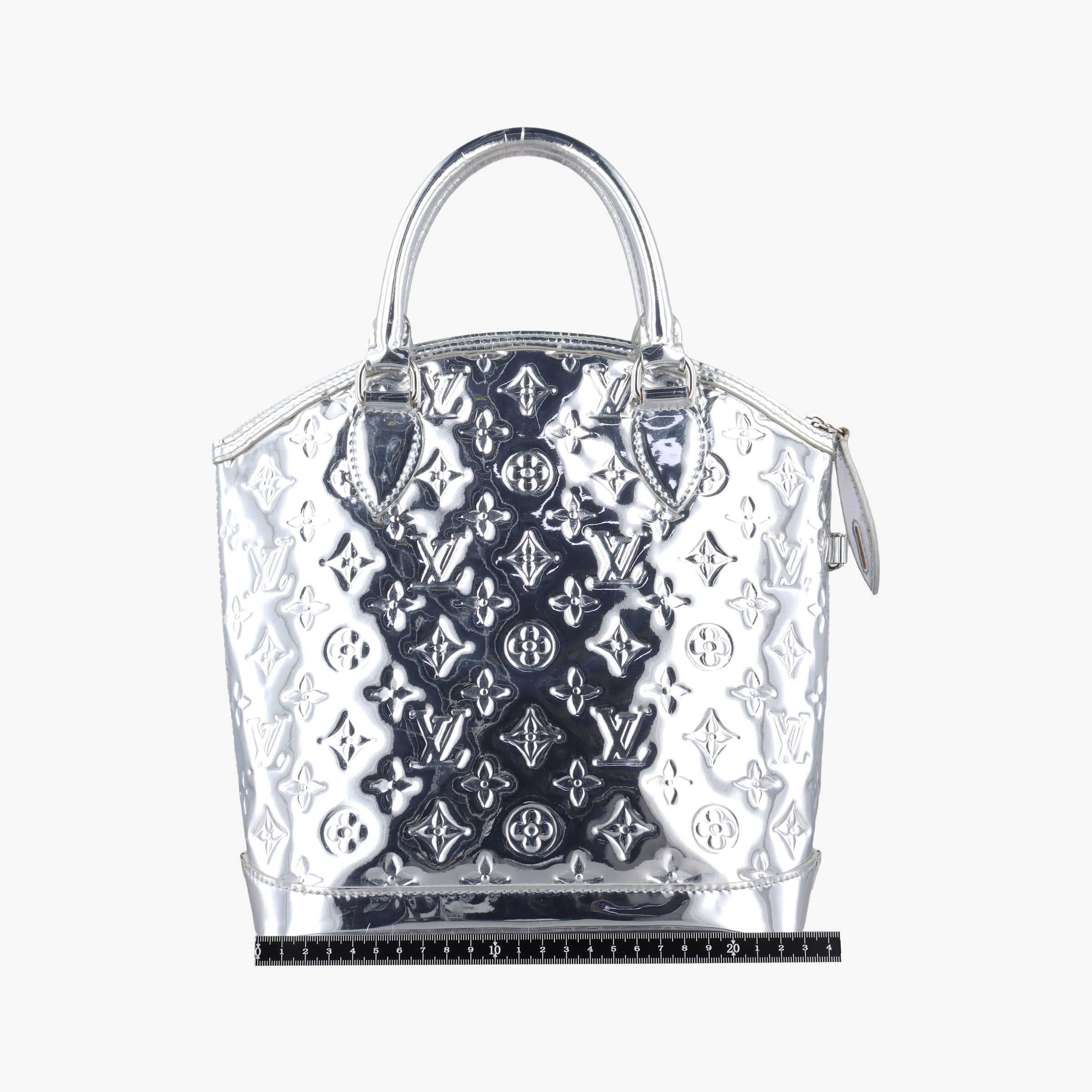 Pre-owned Louis Vuitton Lockit Silver Monogram Miroir M95449 handbag | stylenewstar