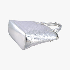 Pre-owned Louis Vuitton Lockit Silver Monogram Miroir M95449 handbag | stylenewstar