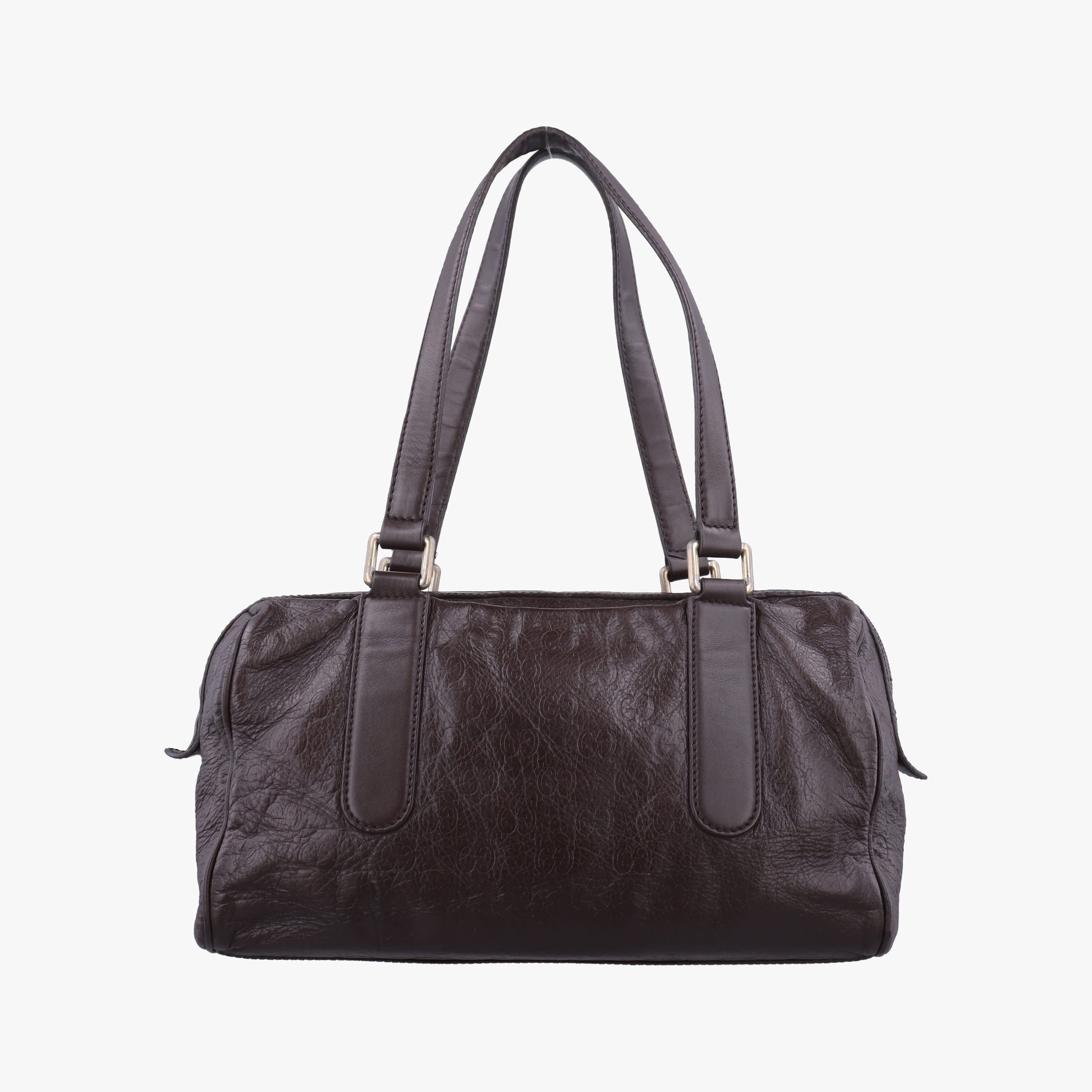 Secondhand Gucci GG Guccissima Boston Brown leather 257289 shoulderbag | stylenewstar