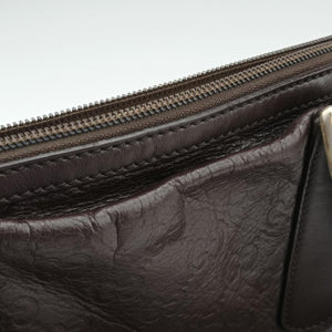 Secondhand Gucci GG Guccissima Boston Brown leather 257289 shoulderbag | stylenewstar