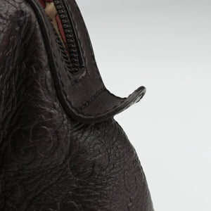 Secondhand Gucci GG Guccissima Boston Brown leather 257289 shoulderbag | stylenewstar