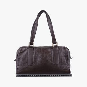 Secondhand Gucci GG Guccissima Boston Brown leather 257289 shoulderbag | stylenewstar