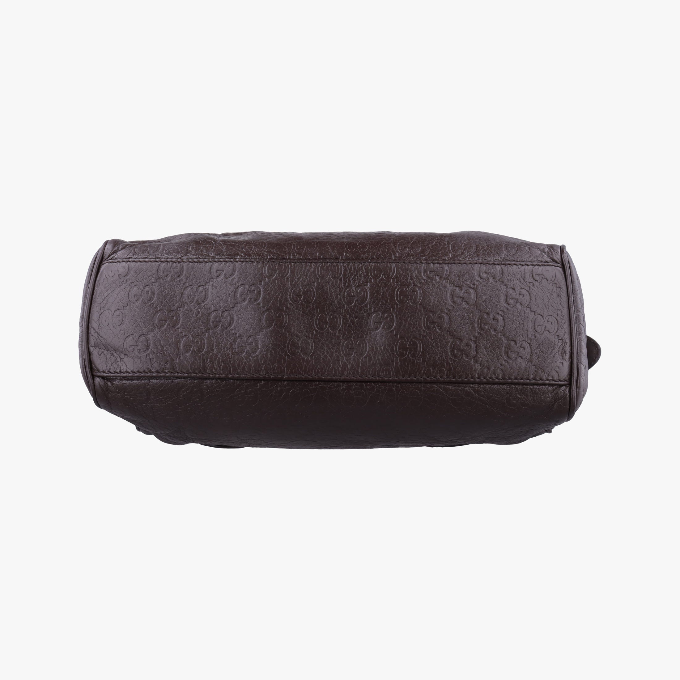 Secondhand Gucci GG Guccissima Boston Brown leather 257289 shoulderbag | stylenewstar