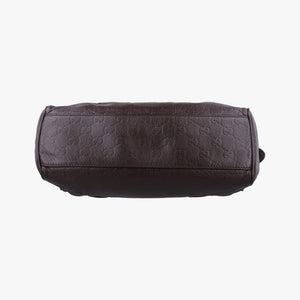 Secondhand Gucci GG Guccissima Boston Brown leather 257289 shoulderbag | stylenewstar
