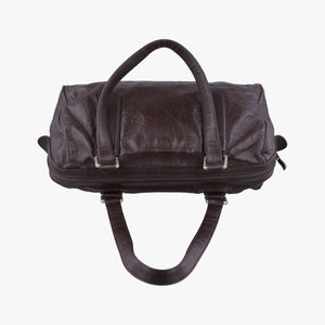 Secondhand Gucci GG Guccissima Boston Brown leather 257289 shoulderbag | stylenewstar